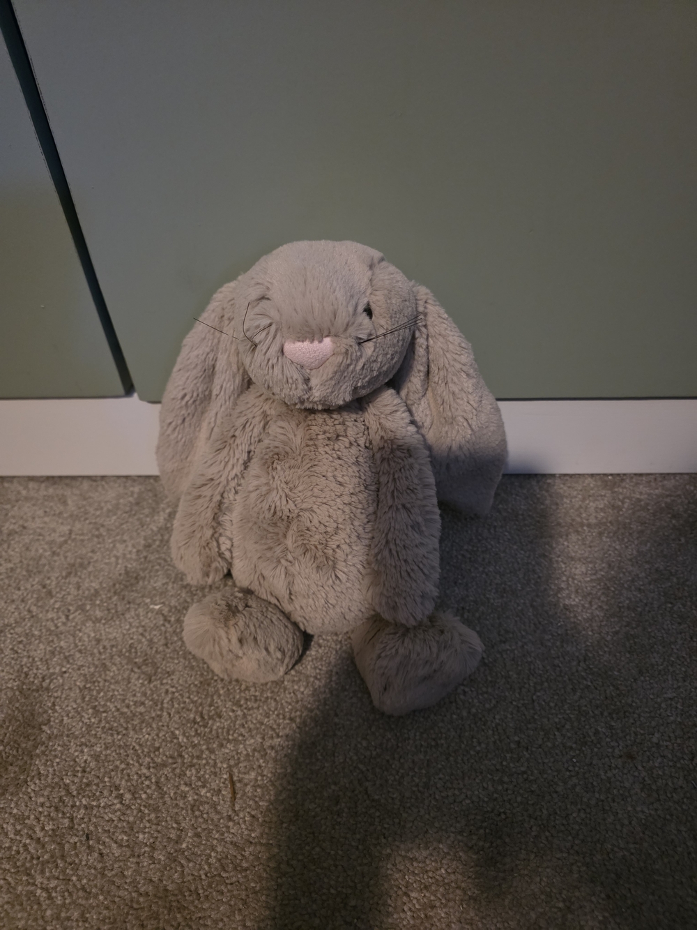 Rare & Retired Jellycat Beige Bashful Bunny With Whiskers